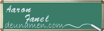 Aaron Fanel Visitenkarte